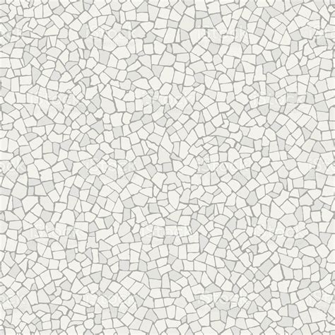 Broken Tiles White Seamless Pattern Broken Tile Mosaic Mosaic White