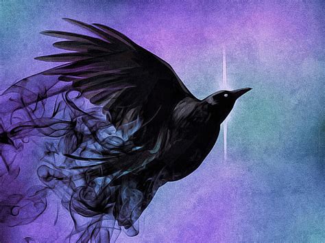 Spirit Raven Digital Art By Susan Maxwell Schmidt