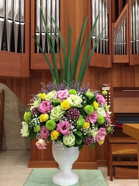 20160213 主日插花 01 Flower Arrangements For The Church 教会のフラワーアレンジメント