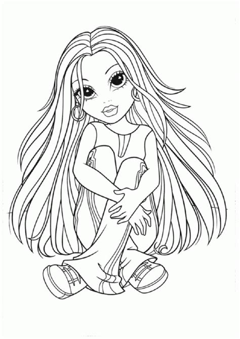 Girl Doll Coloring Pages Coloring Home