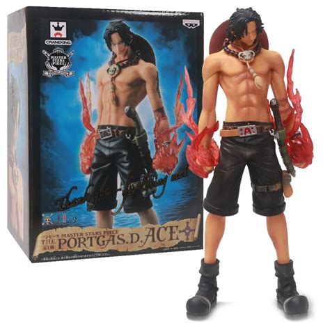 26cm Anime One Piece Portgas D Ace Fire Fist Fighting Action Figure