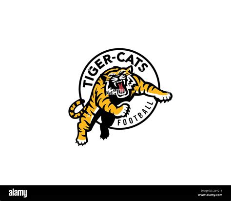 Hamilton Tiger Cats Rotated Logo White Background Stock Photo Alamy