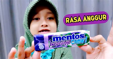 Nafis Wq Mentos Mint Candy 💟 Permen Rasa Anggur Kembang Gula Lunak 💙 Mentos Incredible Chew