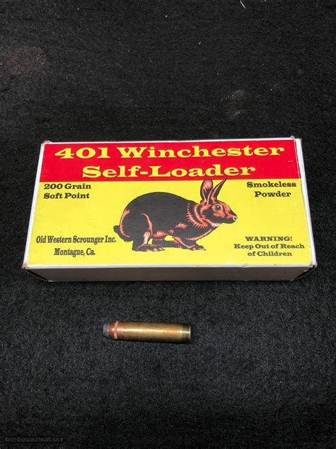 Full Box 401 Winchester Self Loader Ammo