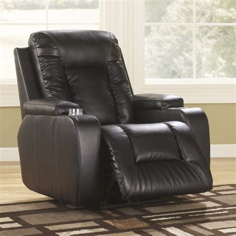 Ashley Furniture Matinee Leather Power Recliner In Eclipse 8740106