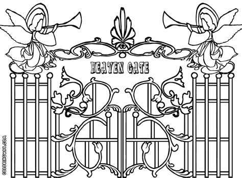 Heaven Coloring Pages To Print Coloring Pages