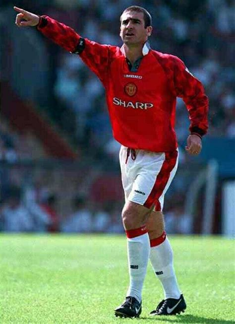 Eric Cantona Of Man Utd In 1996 Manchester United Legends