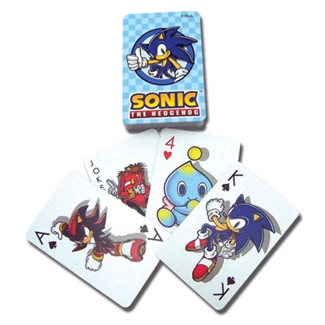 Sonic The Hedgehog Sonic Playing Cards Anime And Things