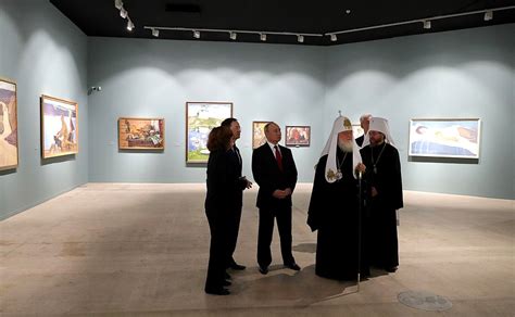 Attending Exhibition Treasures Of Russian Museums President Of Russia