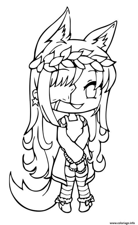 Coloriage Gacha Life Club Dessin Gacha Life à imprimer