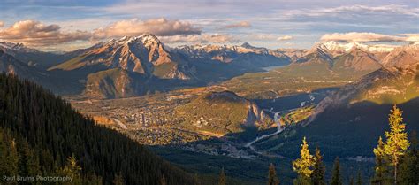 Aerial Banff Here Is A Seven Image Panorama Of The Area Ar Flickr