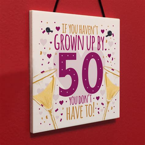 I may recieve a small commission, at no cost to you, if you make a purchase through a link.** 50th Birthday Card 50th Gift For Women Men 50 For Dad Mum ...