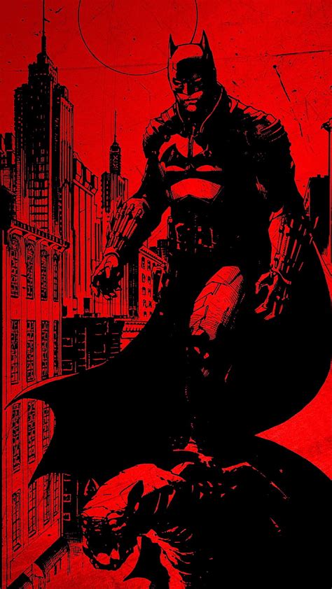 1080p Descarga Gratis Batman Negro Vertical Dibujo De Retrato