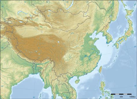 Geographical Map Of China Topography And Physical Features Of China