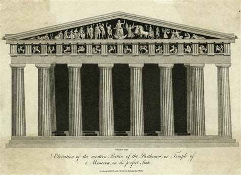 Parthenon Front Drawing