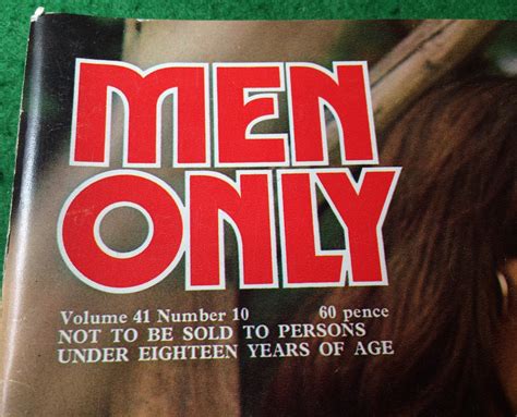 Vintage Glamour Magazine Men Only Volume 41 Number 10 Etsy Uk