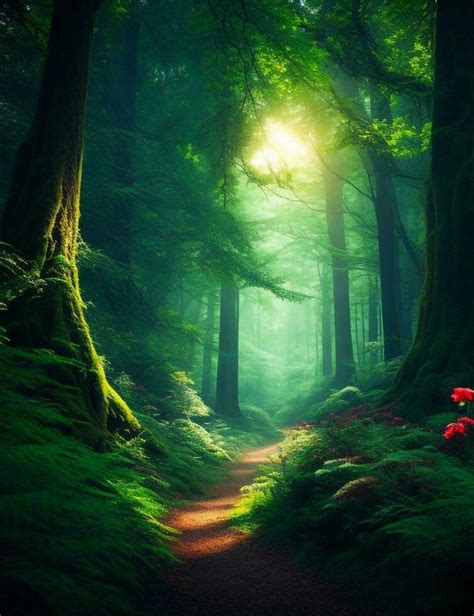 Enchanting Forest Beautiful High Quality Generative Ai 27956829 Stock
