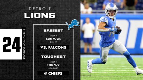 Detroit Lions Schedule 2023 Dates Times Tv Schedule And More