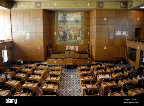 Senate Chambers Interior Capitol Building Salem Oregon Or United States