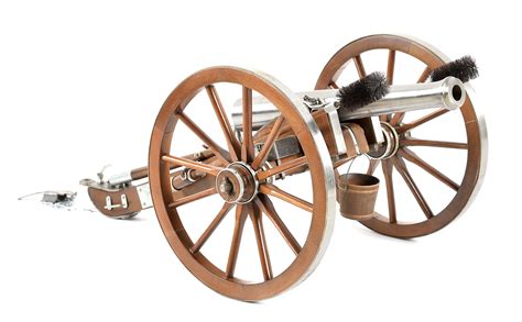 Lot Detail Firing Replica Scale Model Civil War Era Cannon With