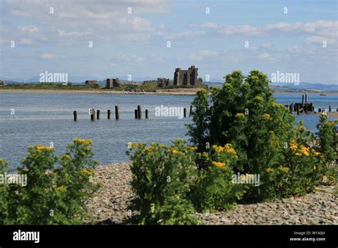 Piel Island And Piel Castle Viewed From South Walney Nature Reserve