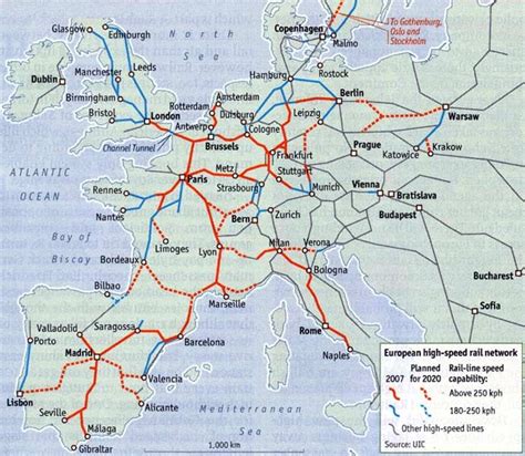 Euro Rail Map The Best Way To Get Around Europe Maps Trains