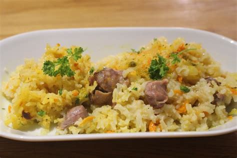Add 4 ounces of gizzards 1 ounce of. Recipe for Chicken Gizzards with Rice and Vegetables