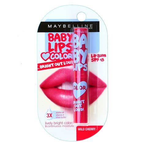 Maybelline Baby Lips Bright Out Loud Color Tinted Lip Balm Wild Cherry