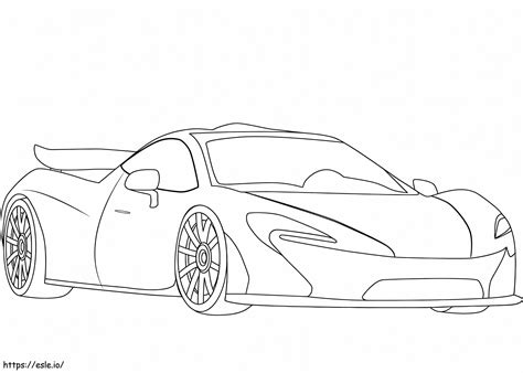 McLaren P1 coloring page