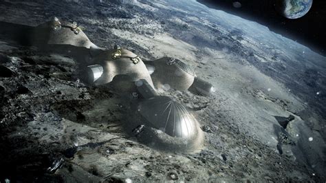 1920x1080 Moon Cosmos Base Colonization Coolwallpapersme