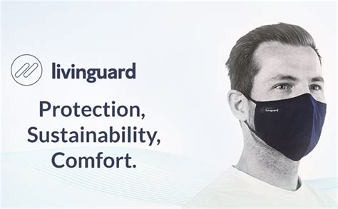 Livinguard Activity Mask 2 Layer Reusable Face Mask Adjustable