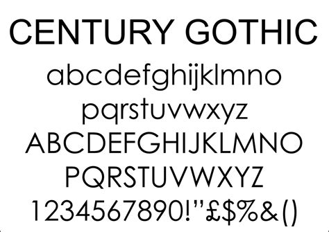 Century Gothic Fonts Gothic Fonts Modern Fonts Font Inspiration