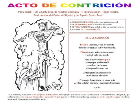 Acto De Contrición Acto De Contricion De San Fancisco Javier St
