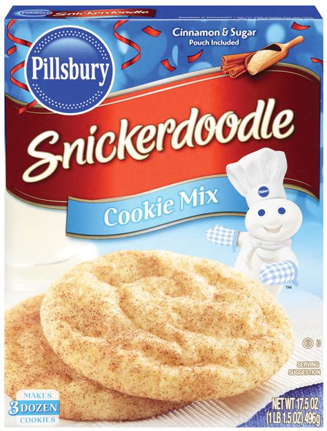 You know, the ones with the little faces on them? Pillsbury™ Snickerdoodle Cookie Mix - Pillsbury Baking Products