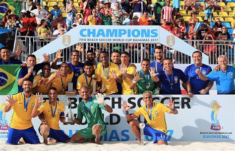 Brasil é pentacampeão mundial no Futebol de Praia CONMEBOL