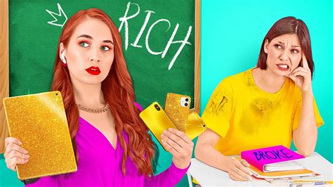 Broke Girl In A Fancy School Rich Vs Poor Smart Tips And Funny Situations By 123 Go