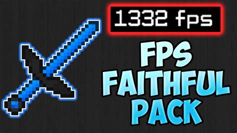 Minecraft Pvp Texture Pack Fps Faithful Edit No Lag Fps Boost Booster
