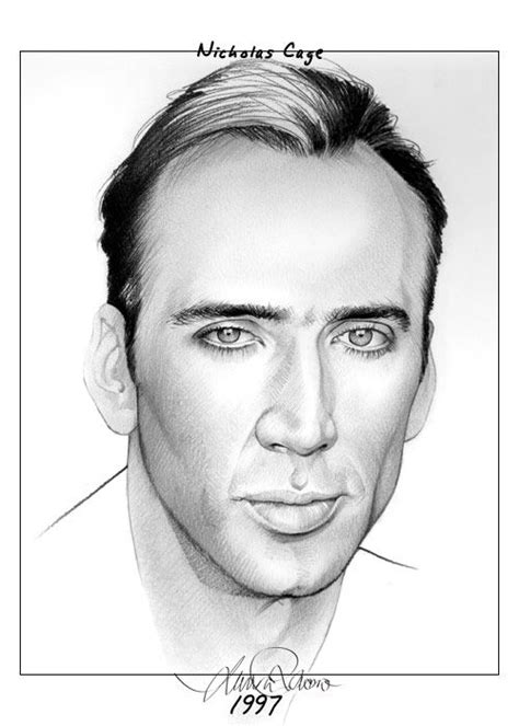 Nicolas Cage By Graphitecat On Deviantart Celebrity Art Portraits