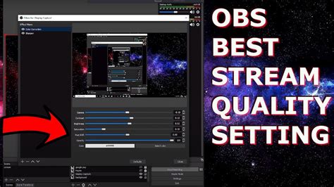 Get Best Quality Stream Obs Setting And Color Correction Youtube
