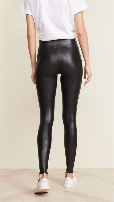 spanx women s faux leather leggings