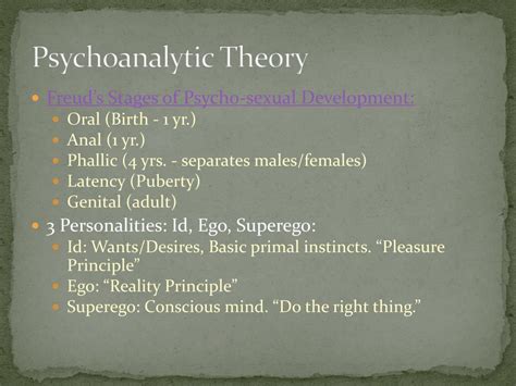 Ppt Psychoanalytic Approach Powerpoint Presentation Free Download Id 2359858