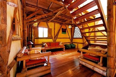 desain interior rumah bambu tes rumah