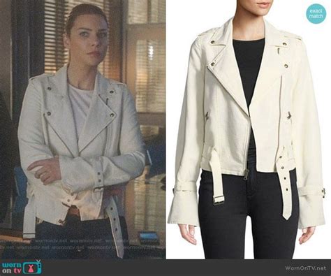 Chloes White Moto Jacket On Lucifer Fashion Tv German Outfit