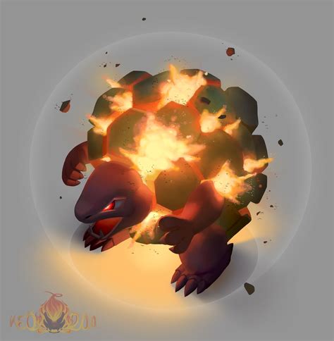 Pokemon Golem Using Explosion