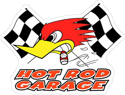 Hot Rod Garage Die Cut Sign Garage Art