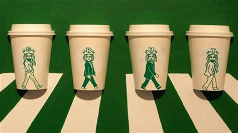 Artist Makes Incredible Visual Displays On Starbucks Coffee Cups Abc7