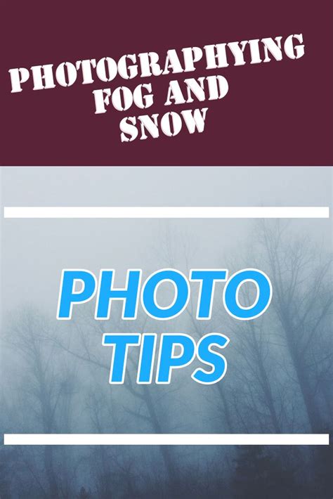 Photographing Snow And Fog Fog Photo Tips Snow