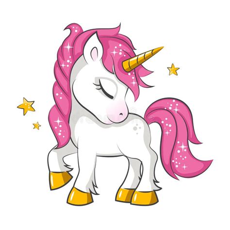 Little Pink Unicorn Stock Vector Illustration Of Cute 109925197