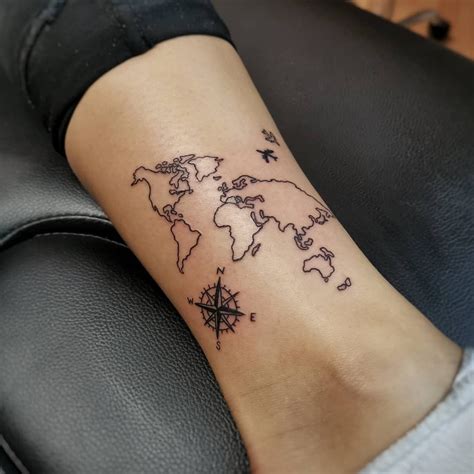 101 amazing world map tattoo designs you need to see world map tattoos map tattoos globe