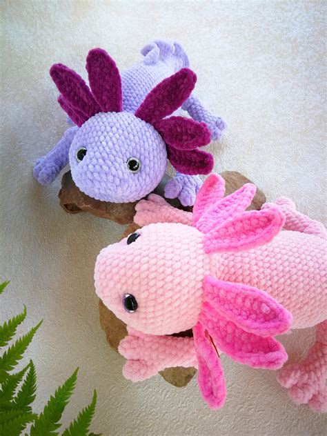 Crochet Axolotl Pdf Pattern Plush Axolotl Cute Axolotl Etsy Australia